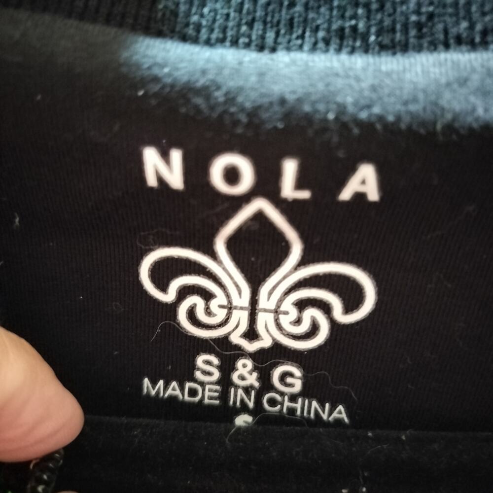 5728)Nola Mardi Grass Small Stripe Purple Gold Green Sequin Zip Bomber Jacket - Picture 8 of 10